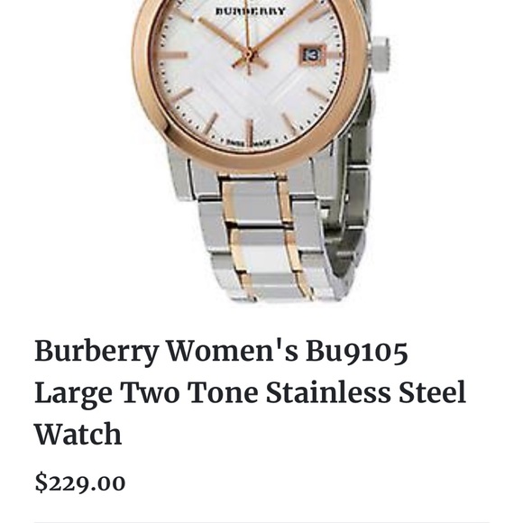 $150.00 Burberry women’s watch. Originally bought for $450.